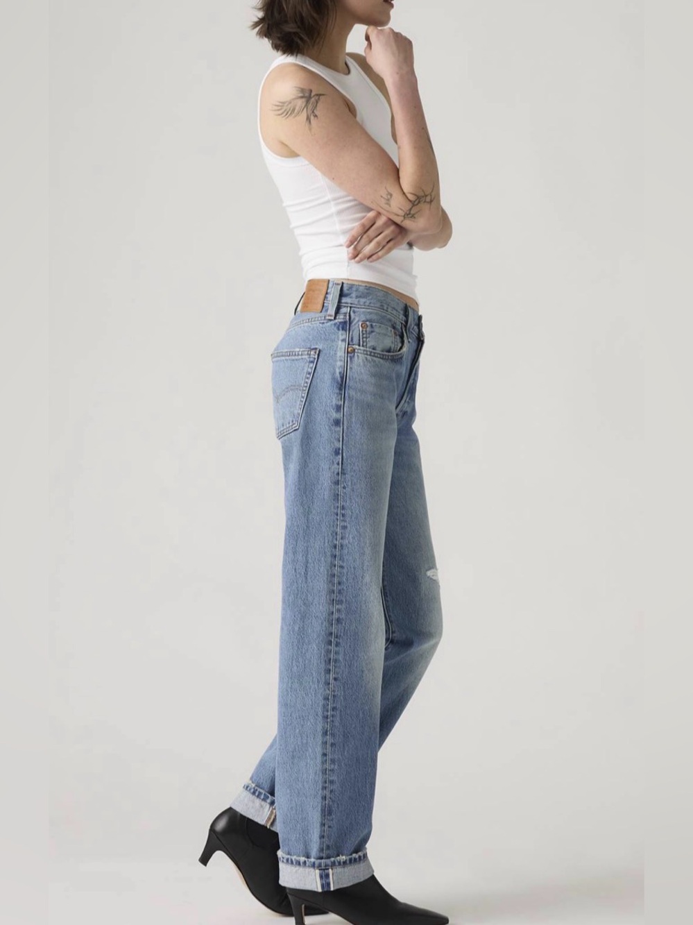 Levi's 501 90’s Selvedge Straight Jeans in “fresh plan” 26x32 - Picture 3 of 9